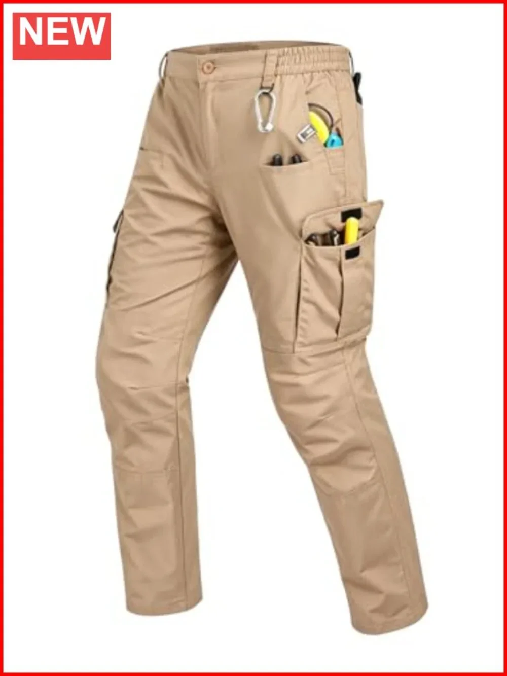 Tactical Cargo Pants with 10 Pockets Water Resistant Ripstop Hiking Work